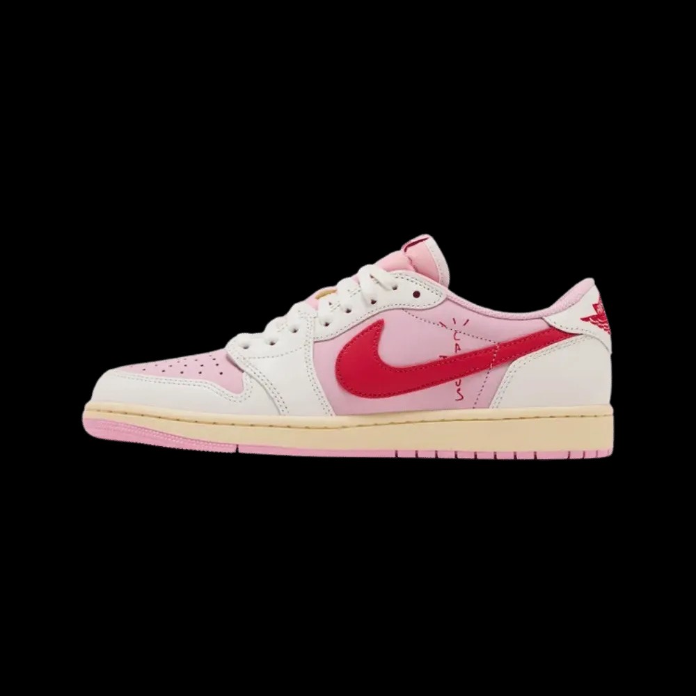 Travis Scott x Air Jordan 1 Retro Low OG 'Sail Tropical Pink' - HypeFly India View 2