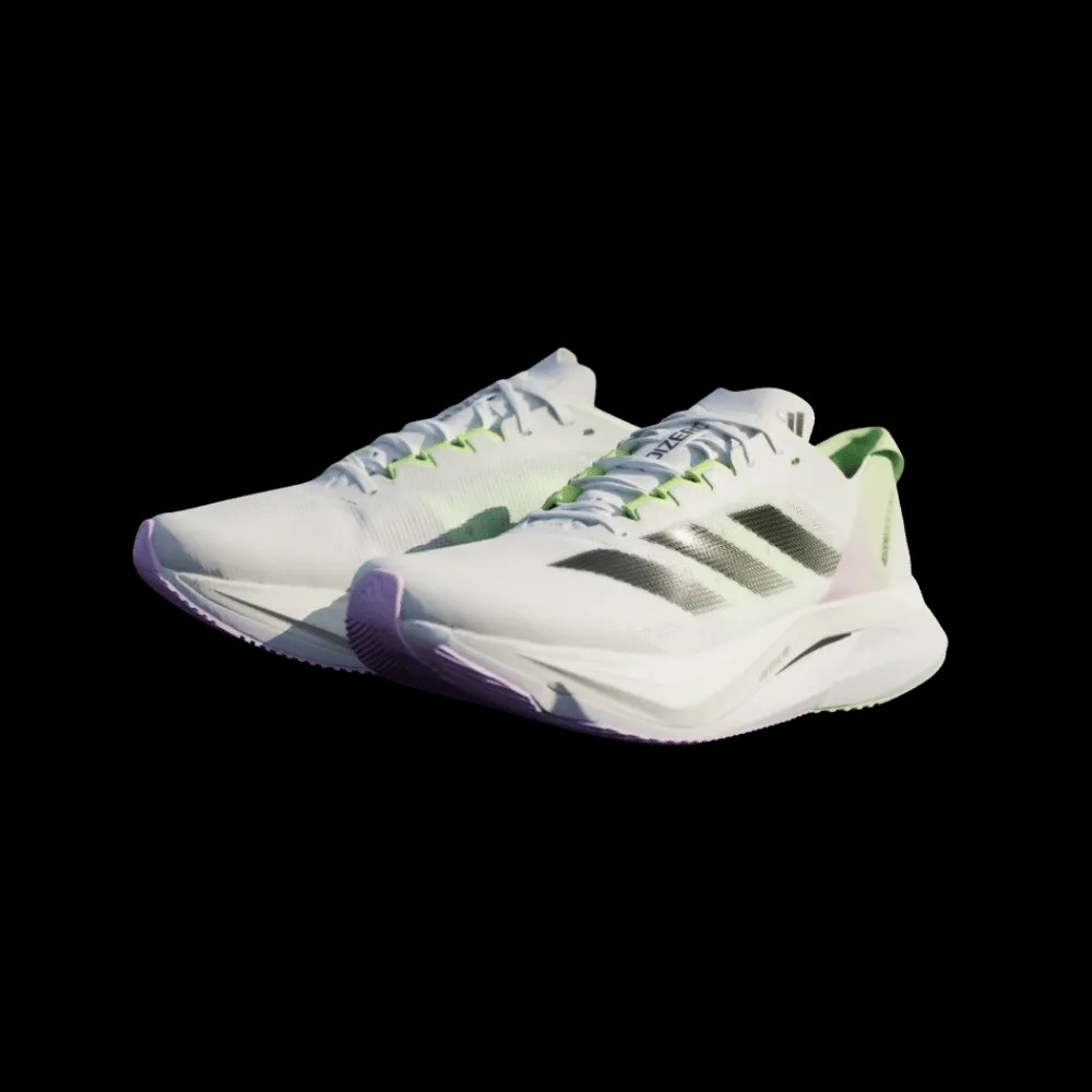 Adidas Adizero Boston 12 'White Green Spark' - HypeFly India View 4
