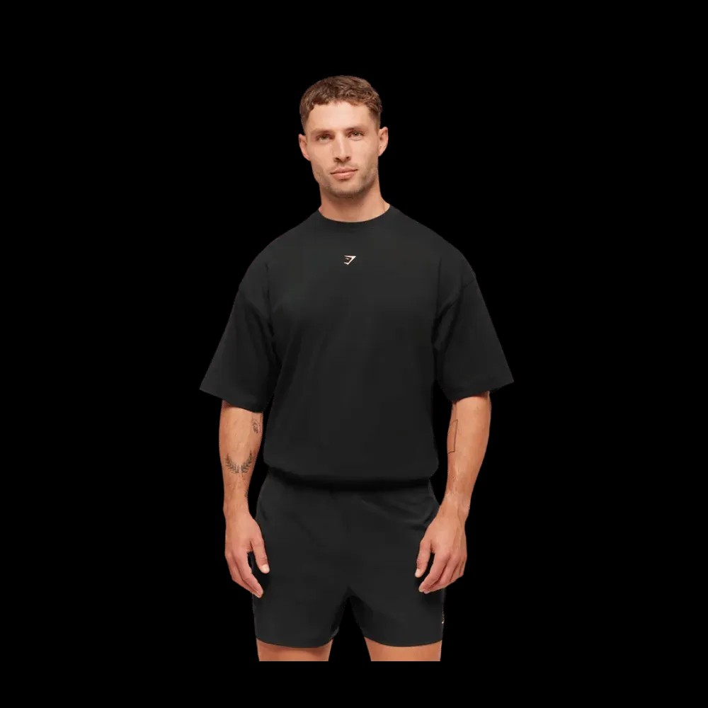 Gymshark GSCC T-Shirt Oversized Fit Black - HypeFly India View 2