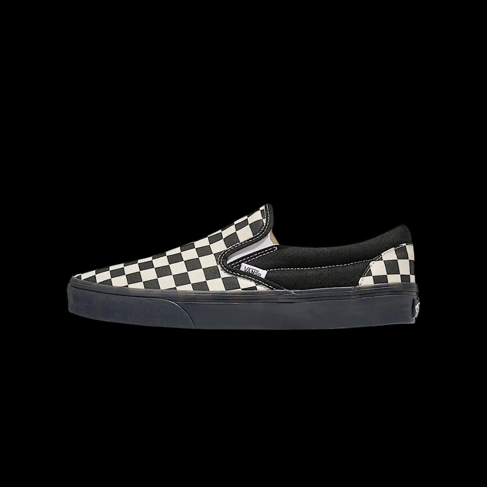 Vans Classic Slip-On Checkerboard Shoe Checkerboard Black - HypeFly India View 2