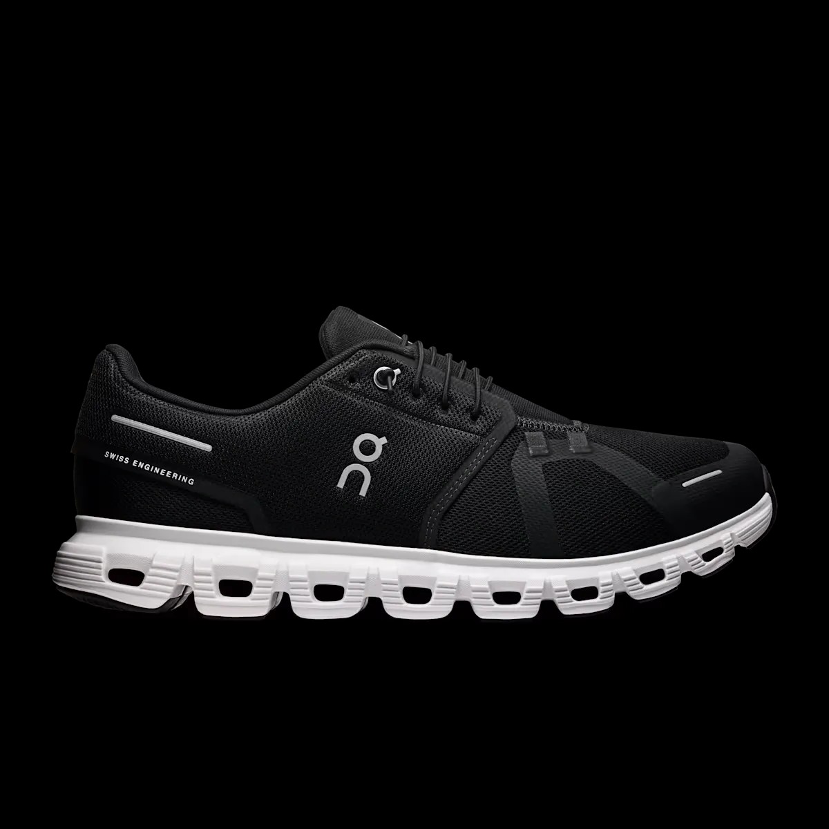 On Running Cloud 6 Black White - HypeFly India View 1