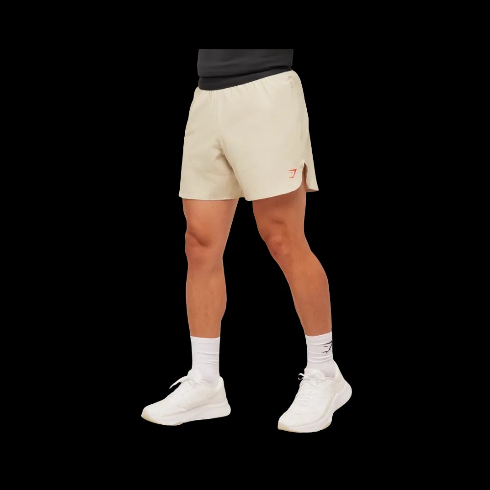 GymShark Fit Repeat 6" Shorts Pebble Grey - HypeFly India View 2