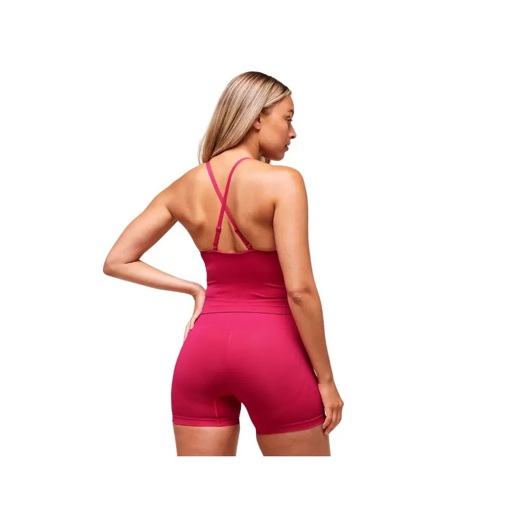 Gymshark Everyday Seamless Tank With Shelf Build Pink - HypeFly India View 3