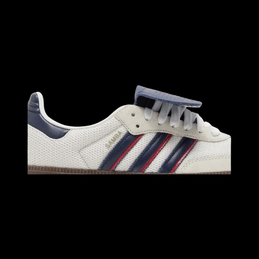 Samba LT 'Crystal White Dark Blue' - HypeFly India View 5