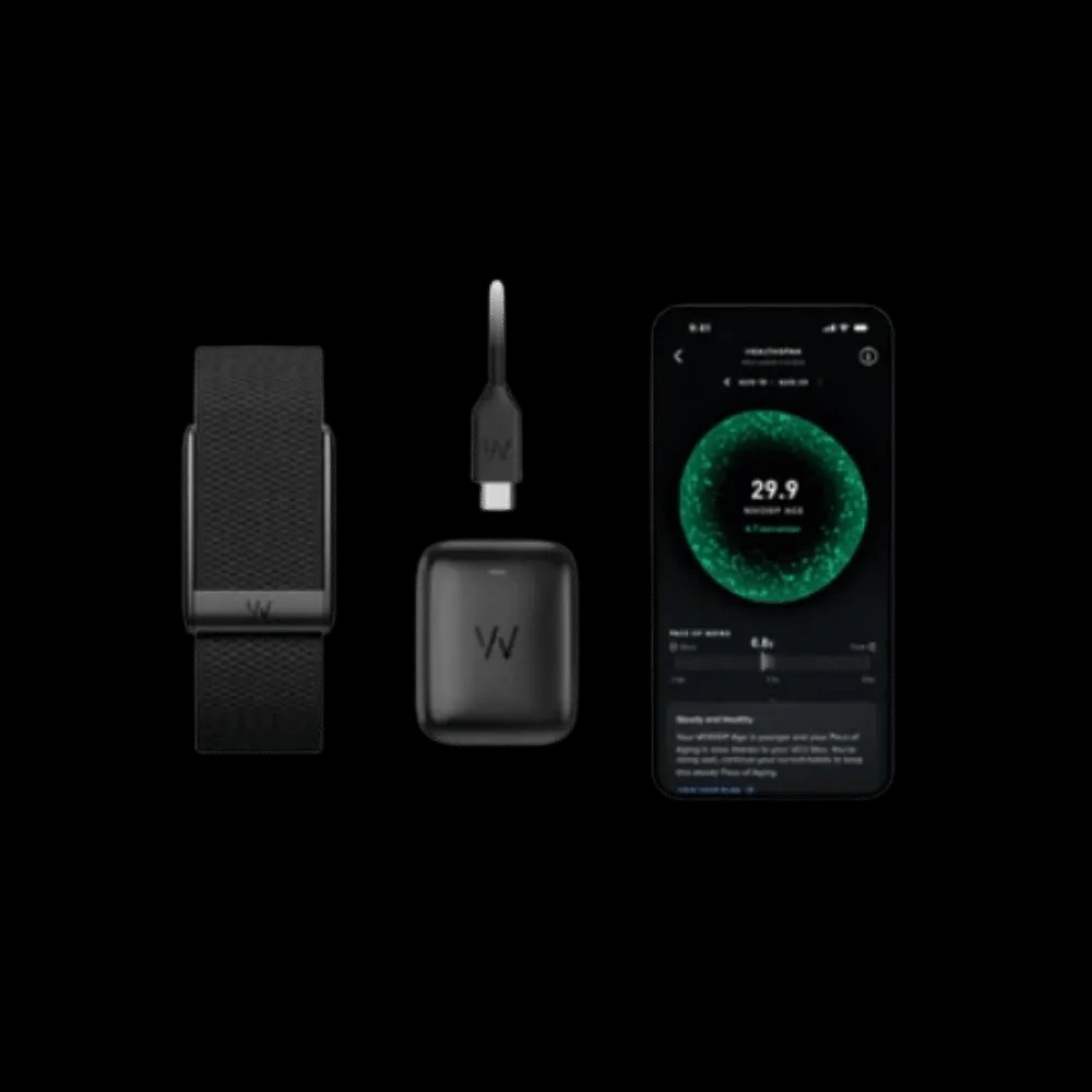 Whoop 5.0 Superknit Obsidian Band (12 Month Peak Subscription Included) - HypeFly India View 2