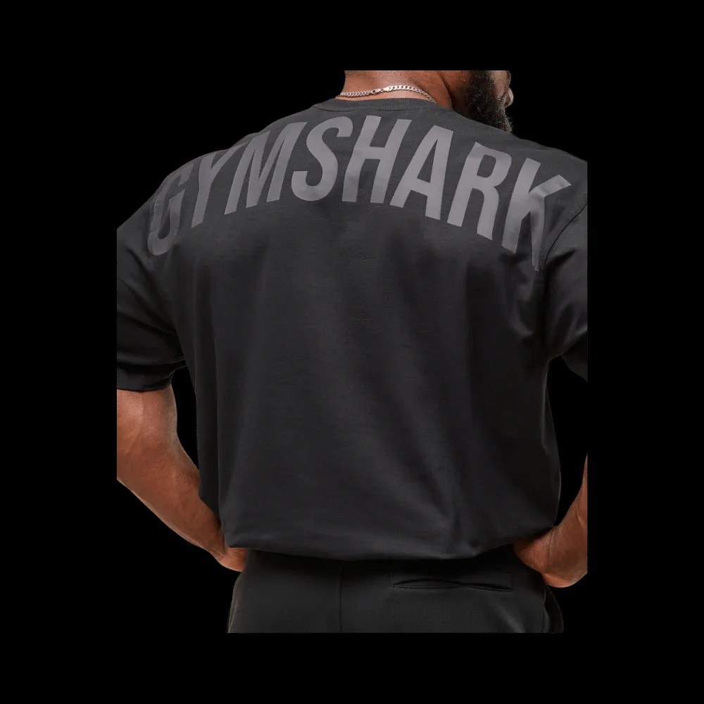 Gymshark Power T-Shirt Oversized Fit Black - HypeFly India View 5