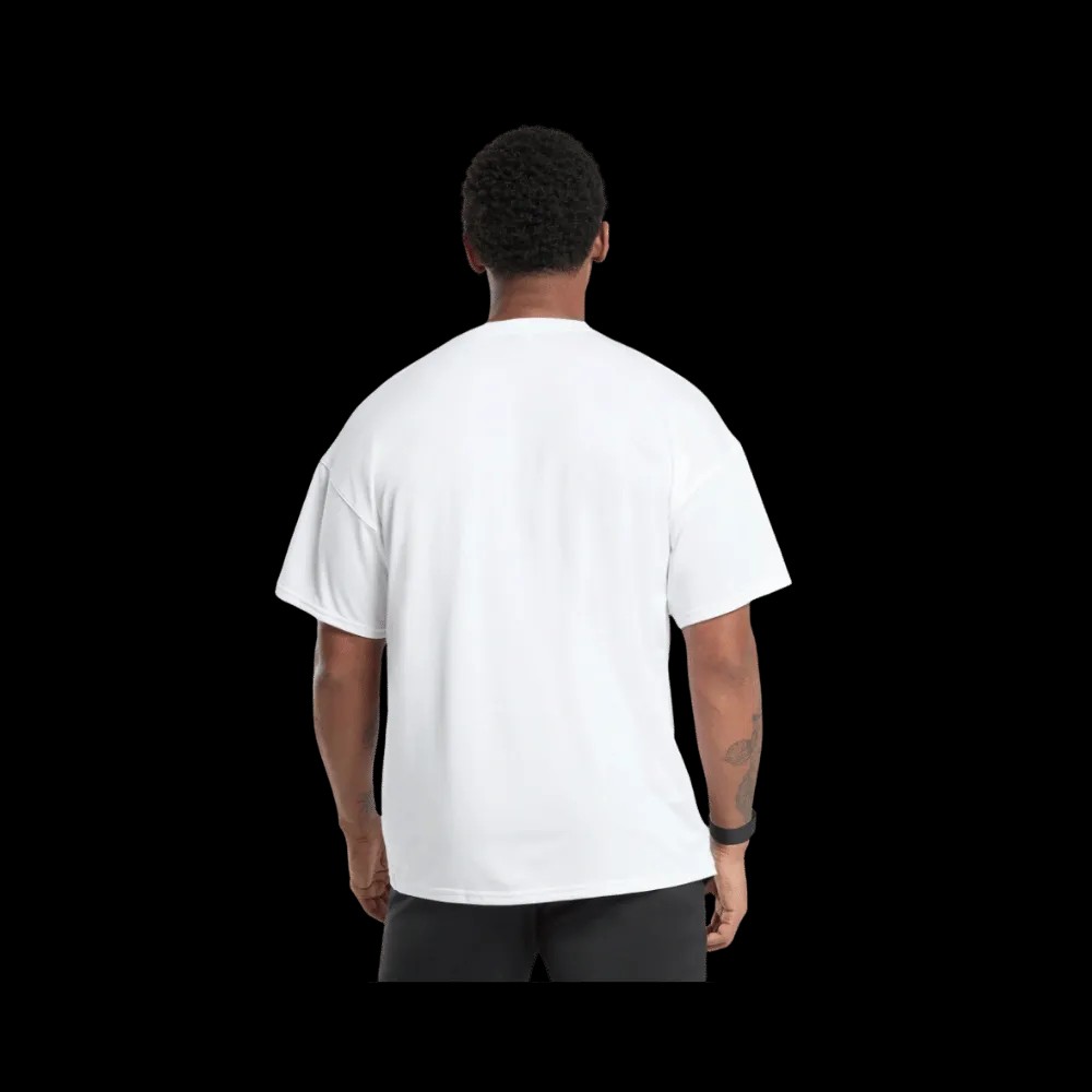 Gymshark Oversized Performance T-Shirt White - HypeFly India View 2