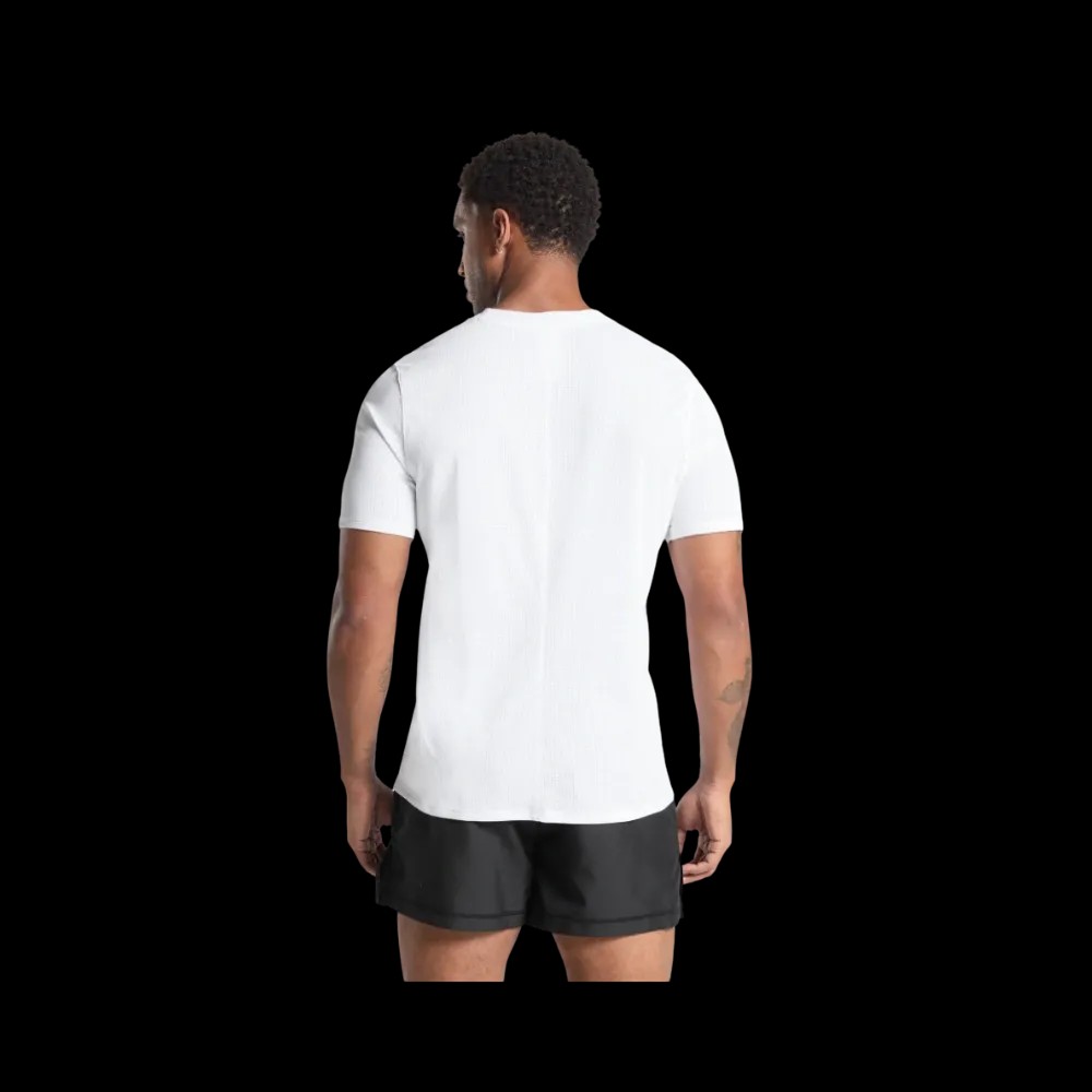 Gymshark Running T Shirt Slim Fit White - HypeFly India View 3