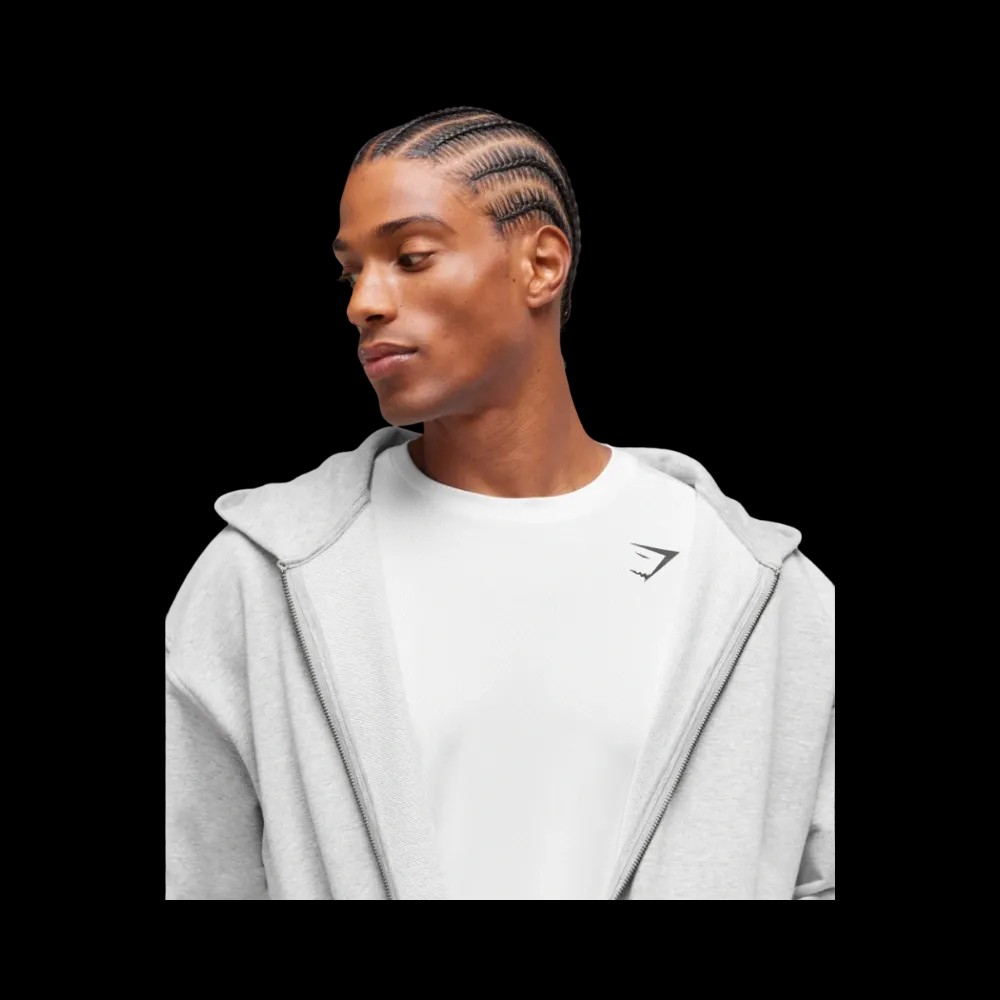 Gymshark Arrival Regular Fit T-Shirt Regular Fit White - HypeFly India View 4