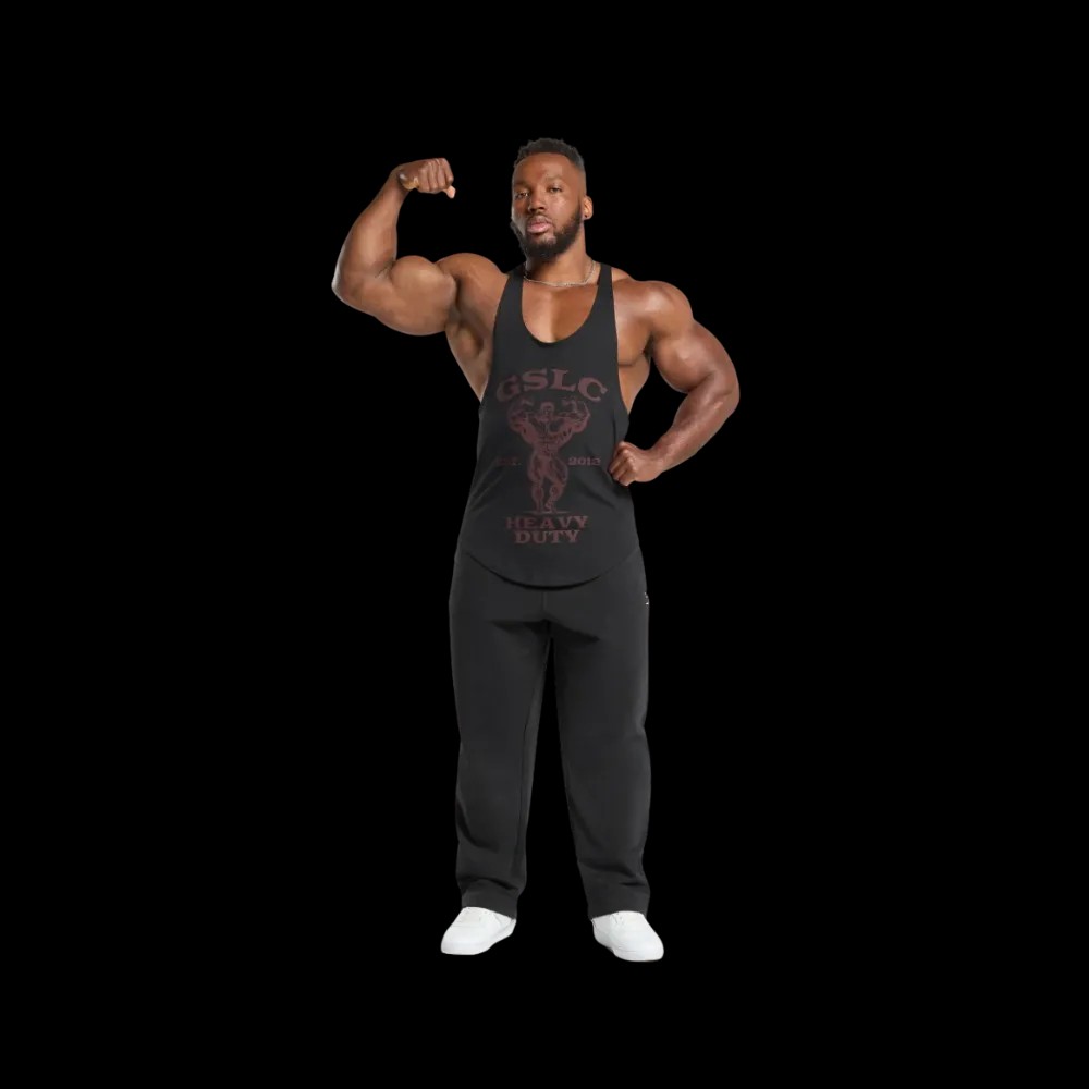 Gymshark Heavy Duty Stringer Slim Fit Black - HypeFly India View 2