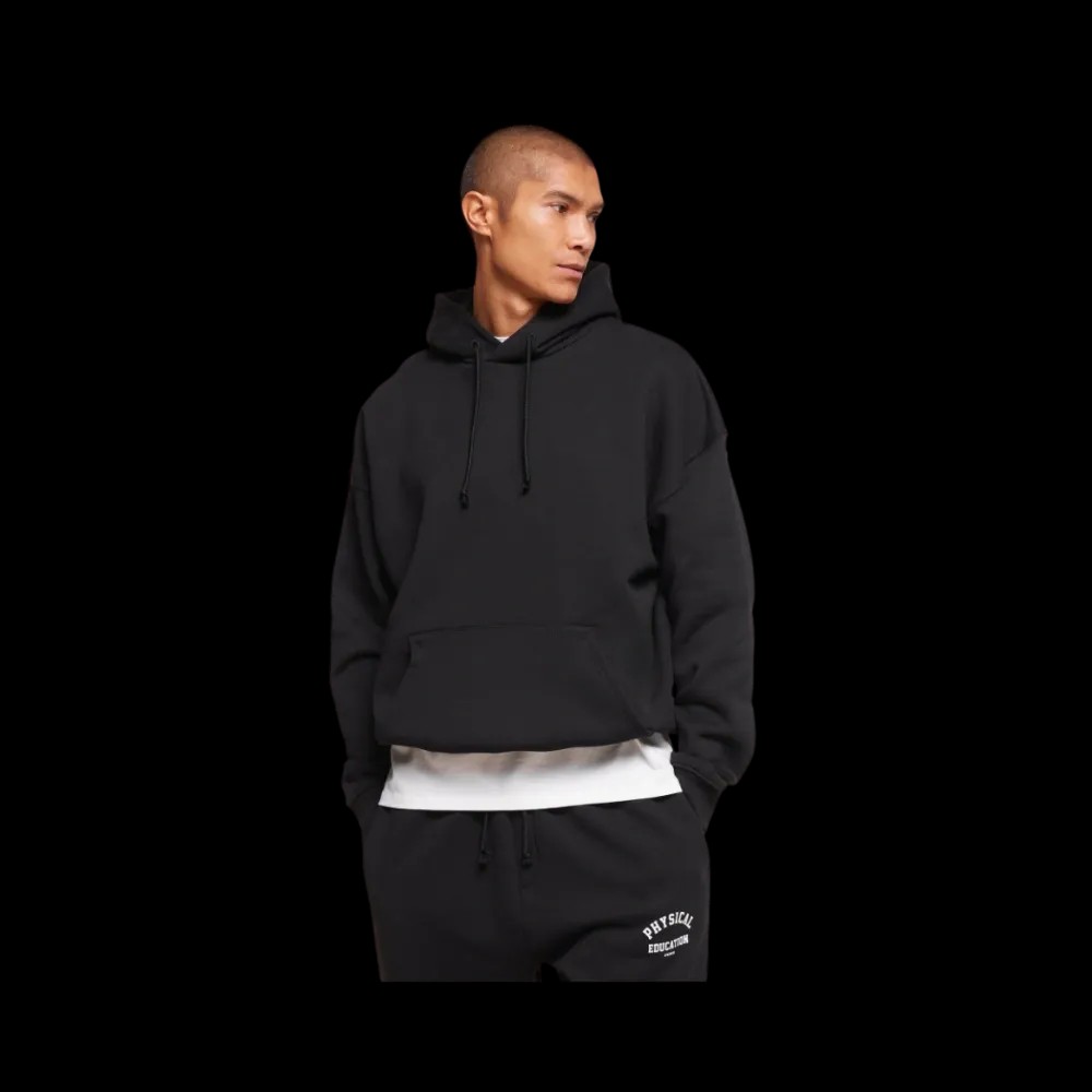 Gymshark Phys Ed Hoodie Oversized Fit Black - HypeFly India View 3