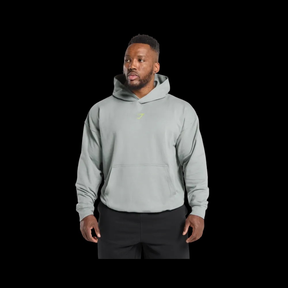 Gymshark Athletic Department Hoodie Oversized Fit Smokey Grey - HypeFly India View 3