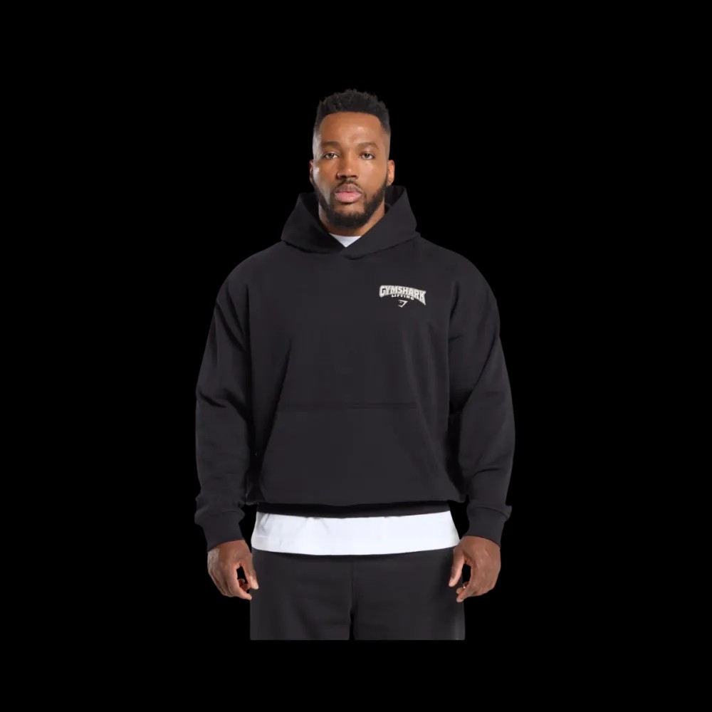 Gymshark Committed to the Craft Hoodie Oversized Fit Black - HypeFly India View 3
