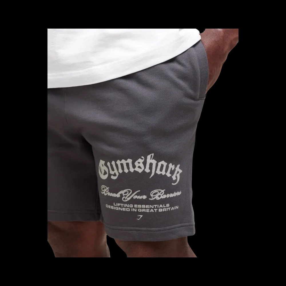 Gymshark Break Your Barriers Shorts Oversized Onyx Grey - HypeFly India View 5