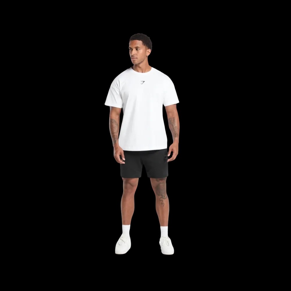 Gymshark Interlock Tech 6" Shorts Slim Fit Black - HypeFly India View 2