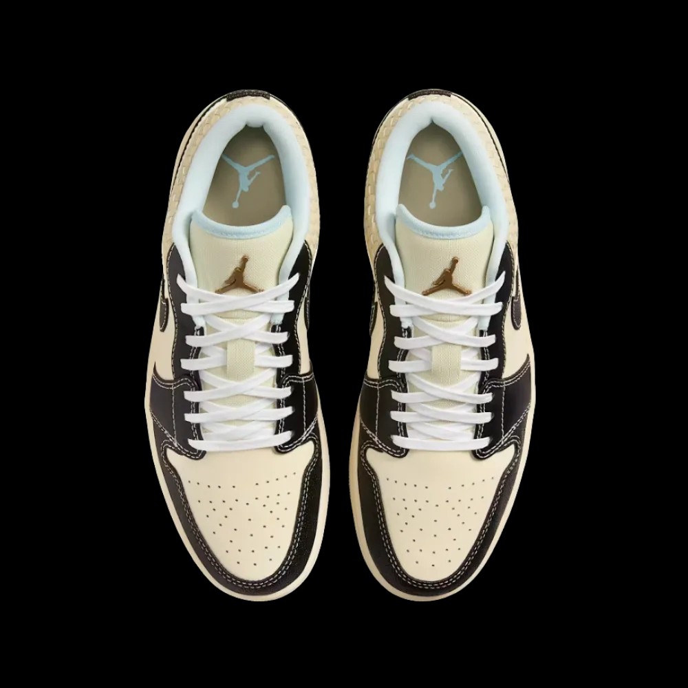 Air Jordan 1 Low SE 'Coconut Milk Black Muslin' - HypeFly India View 3