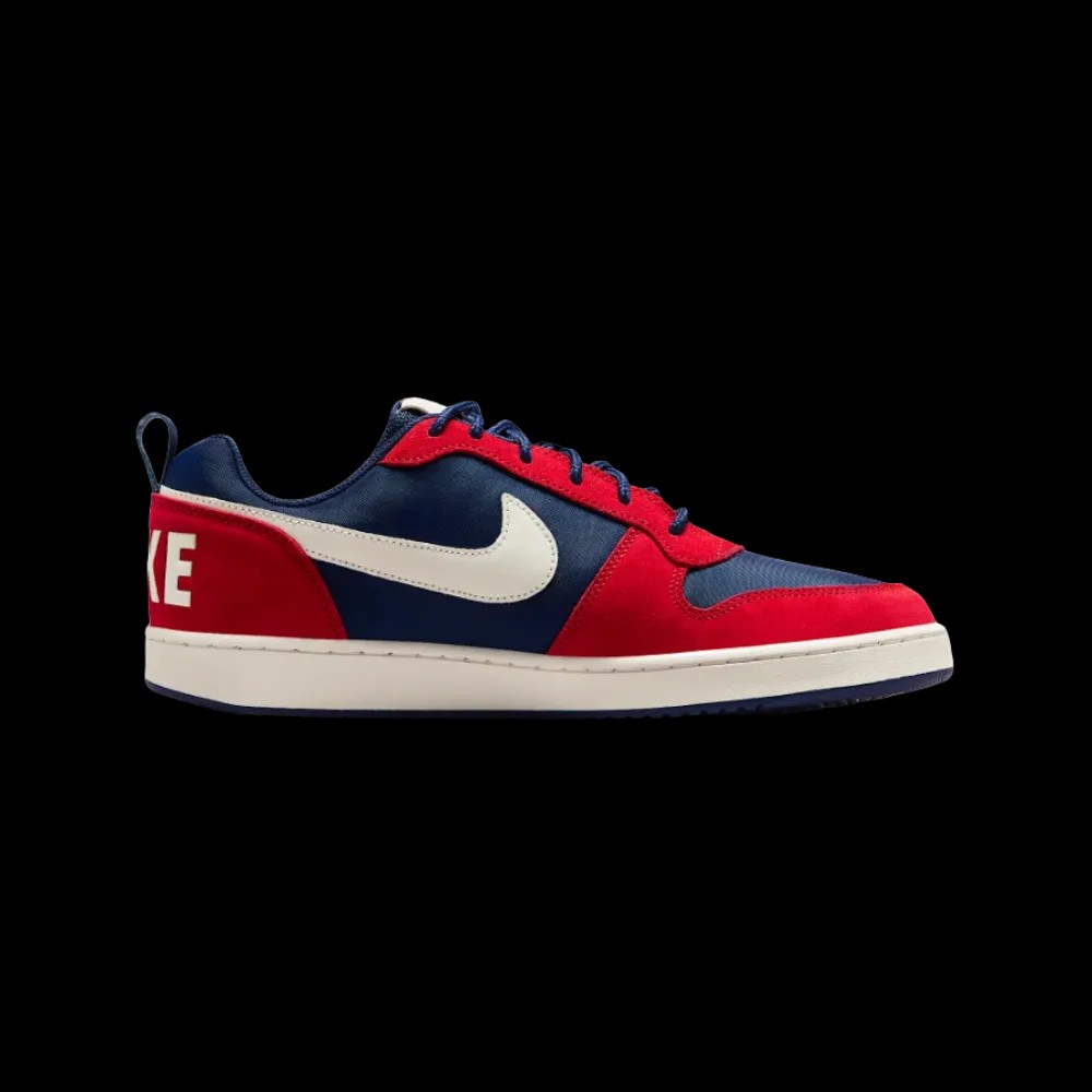 Nike Court Borough Low Premium Sneaker Navy Red - HypeFly India View 1