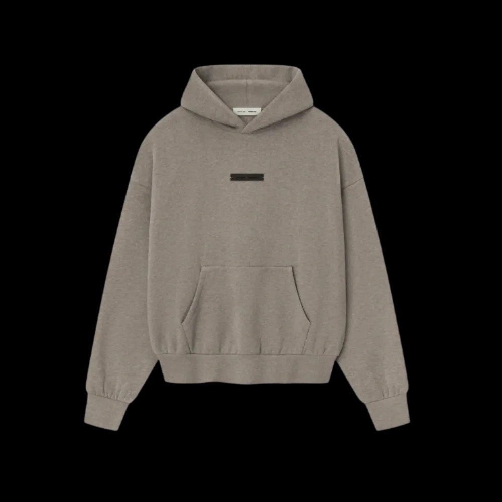 Fear Of God Essentials SS25 Classic Fleece Hoodie- Homestead Heather - HypeFly India View 2