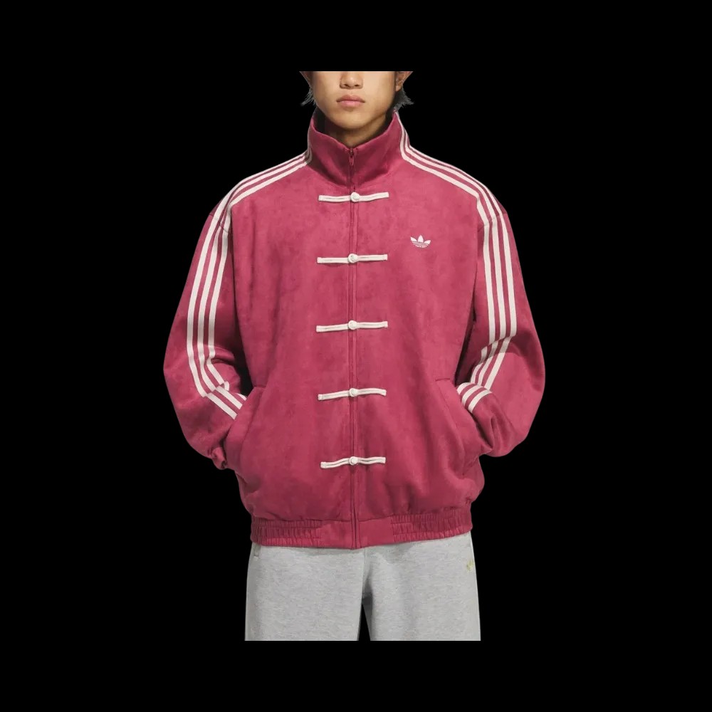 Adidas Originals CTT Chinese Track Top Casual Jacket Red - HypeFly India View 2
