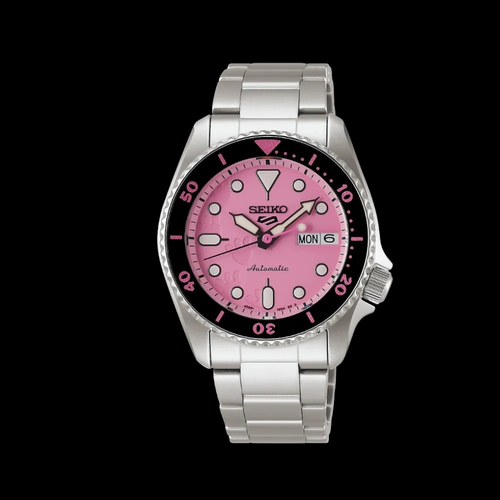Seiko 5 Sports Pink Panther Limited Edition SRPM07 - HypeFly India View 1