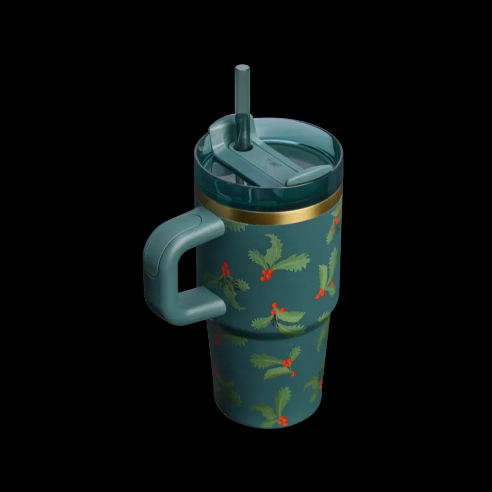 Stanley Cheers and Cheer Quencher H2.O FlowState Tumbler (20OZ) Holiday Botanical - HypeFly India View 3