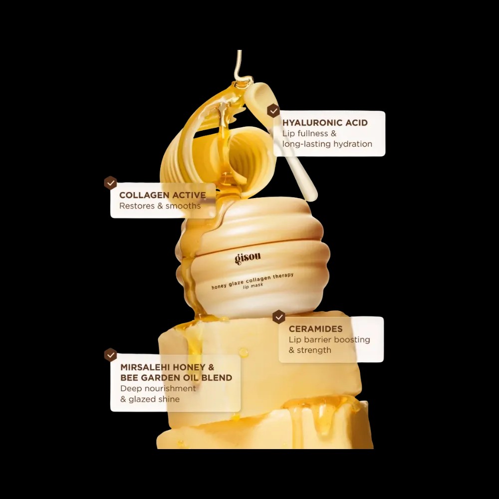 Gisou Honey Glaze Collagen Therapy Lip Mask - HypeFly India View 2