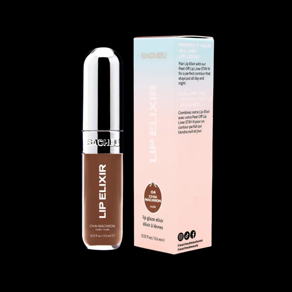 SACHEU Lip Glaze Elixir - Chai Macaron - HypeFly India View 4