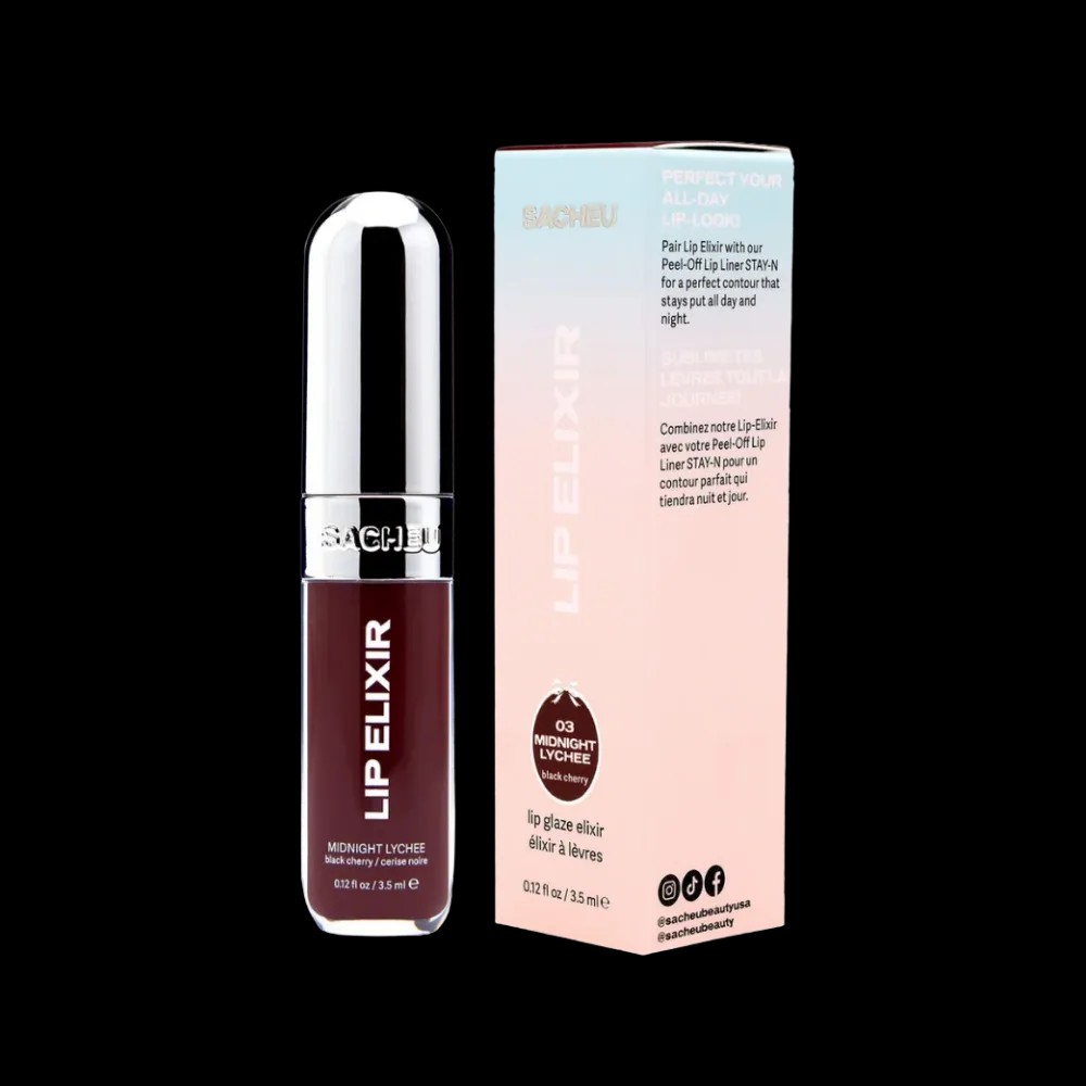 SACHEU Lip Glaze Elixir - Midnight Lychee - HypeFly India View 4