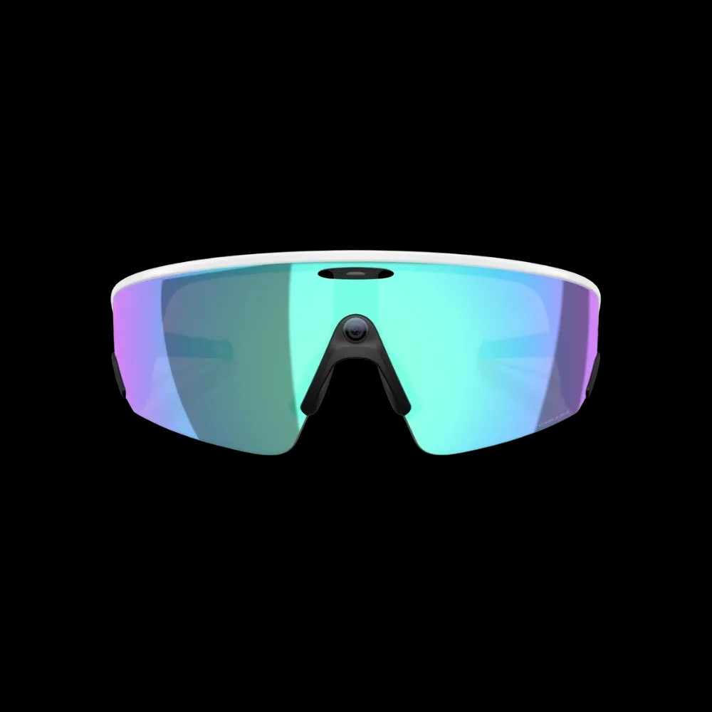Meta x Oakley Sunglass Vanguard Prizm Sapphire Lenses with White Frame - HypeFly India View 2
