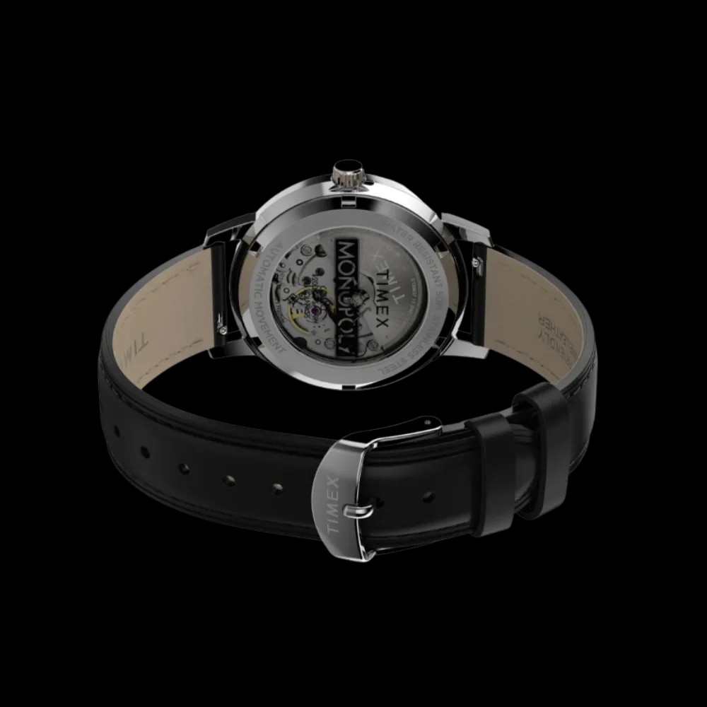Timex x Monopoly Marlin 38mm Leather Strap 'Silver Tone' - HypeFly India View 5