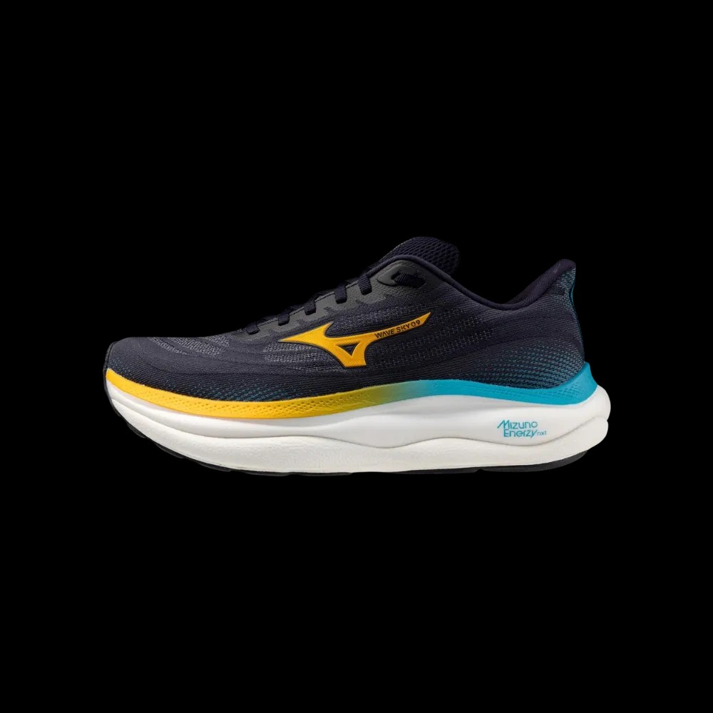 Mizuno Wave Sky 9 Baritone Blue-Citrus - HypeFly India View 3