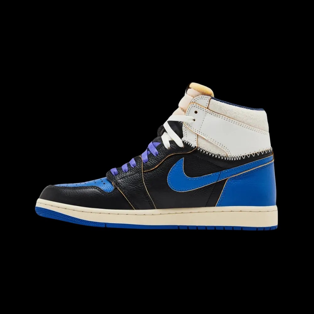 Fragment Design x Union LA x Air Jordan 1 Retro High OG 'Sport Royal' - HypeFly India View 3