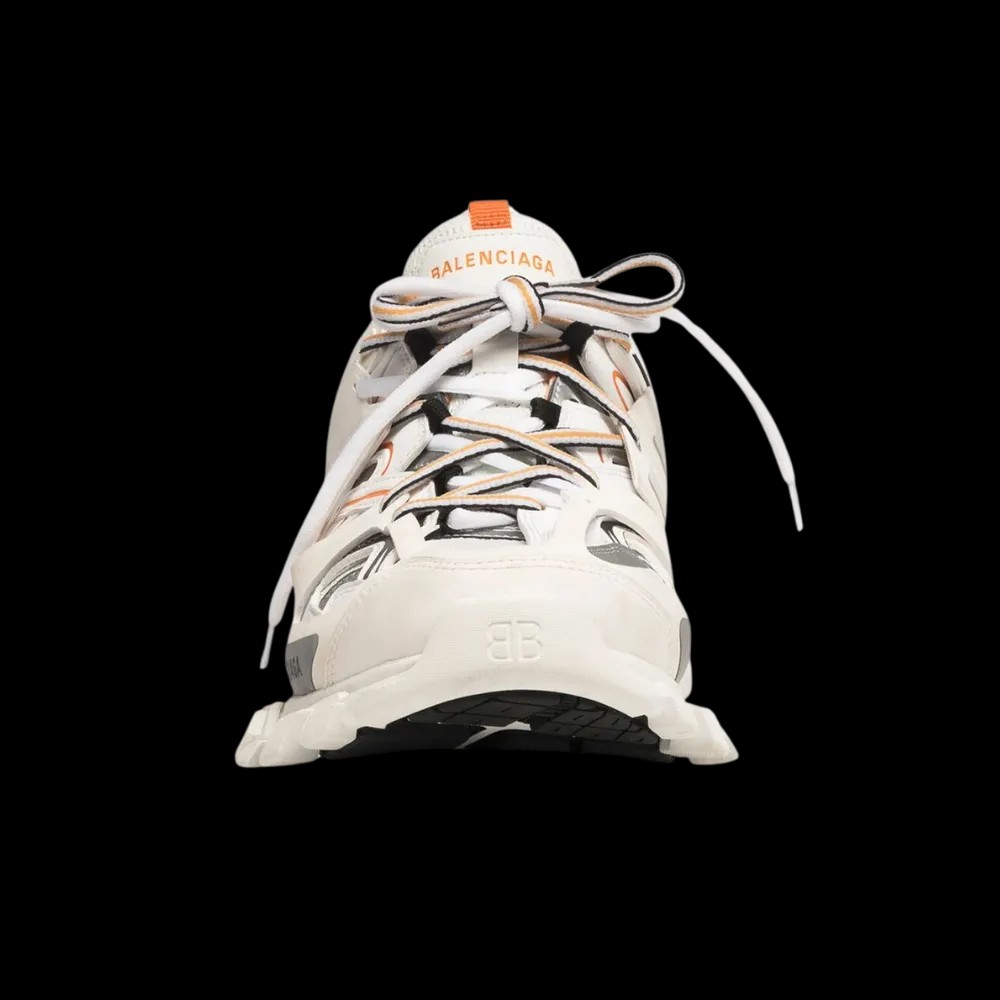 Balenciaga Track Sneaker In 'White Orange' - HypeFly India View 2