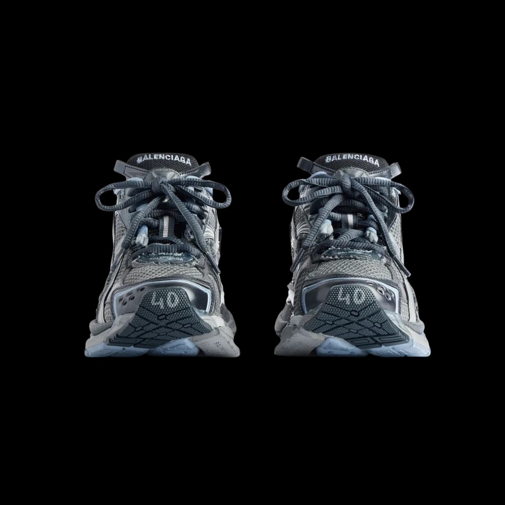 Balenciaga Runner Sneaker In Grey - HypeFly India View 4