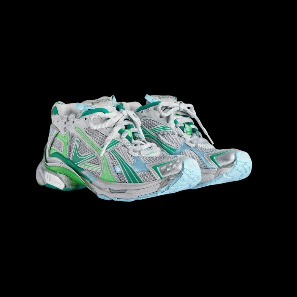 Balenciaga Runner Sneaker In Green - HypeFly India View 5