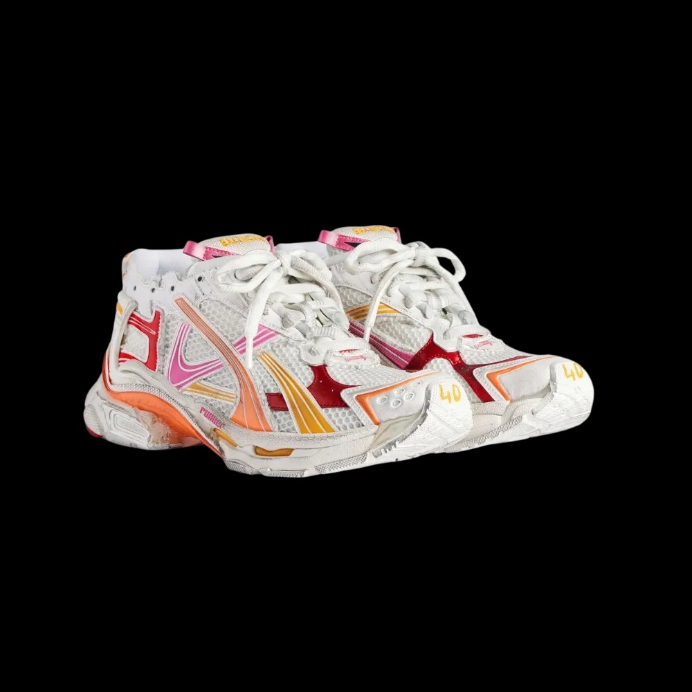 Balenciaga Runner Sneaker In Orange - HypeFly India View 5