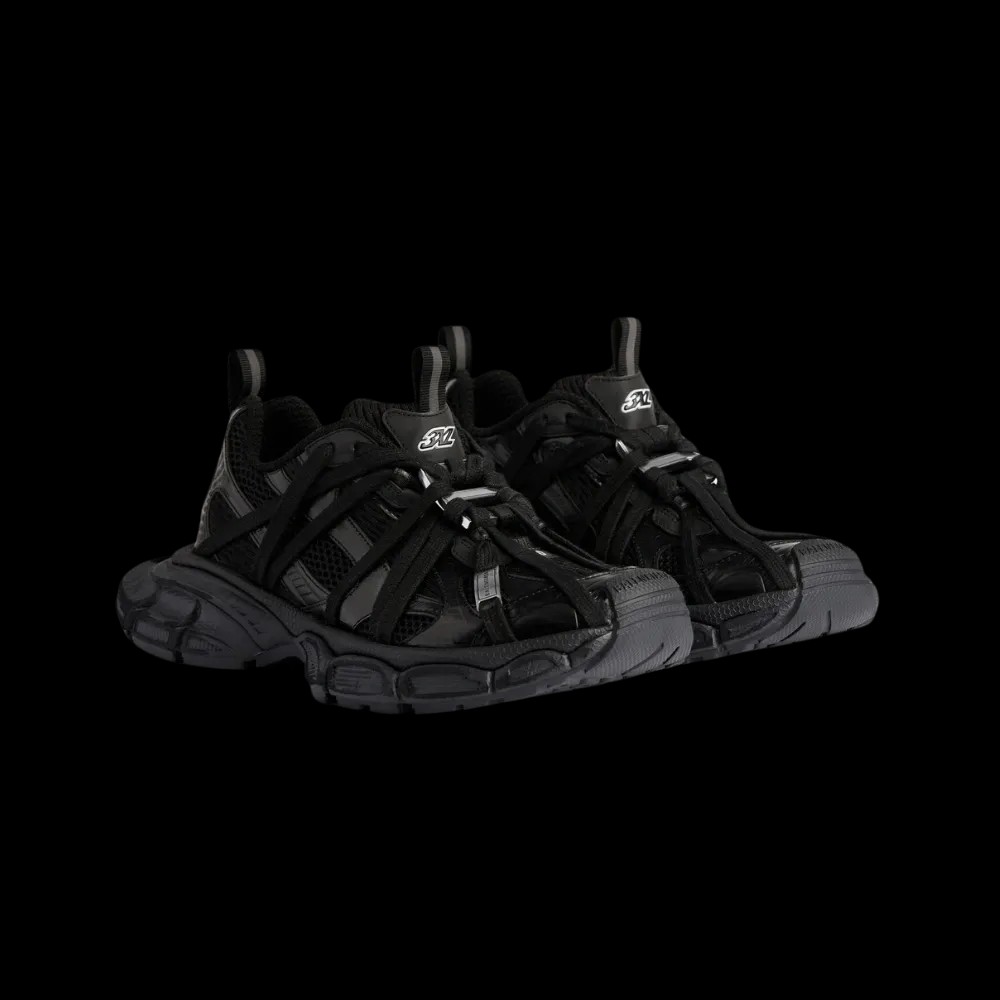 Balenciaga 3XL Extreme Laces B Sneaker In Black - HypeFly India View 5