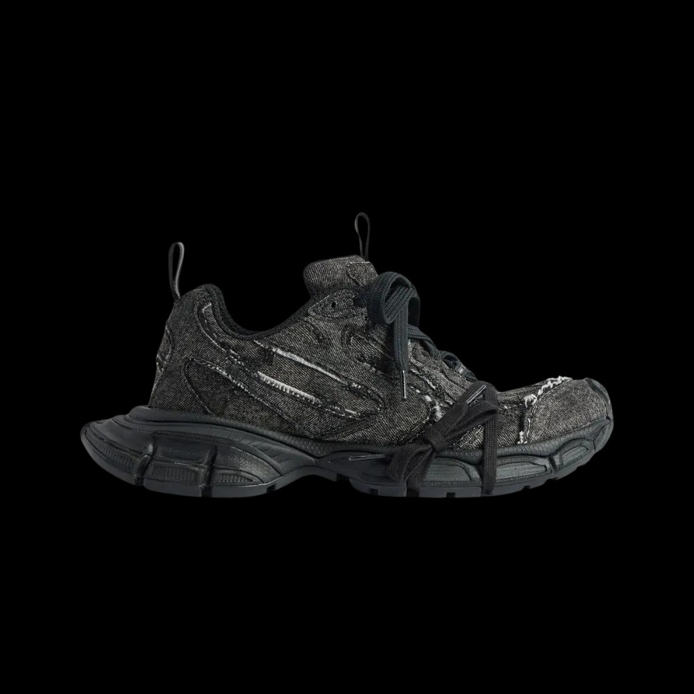 Balenciaga 3XL Sneaker In Black Denim - HypeFly India View 1
