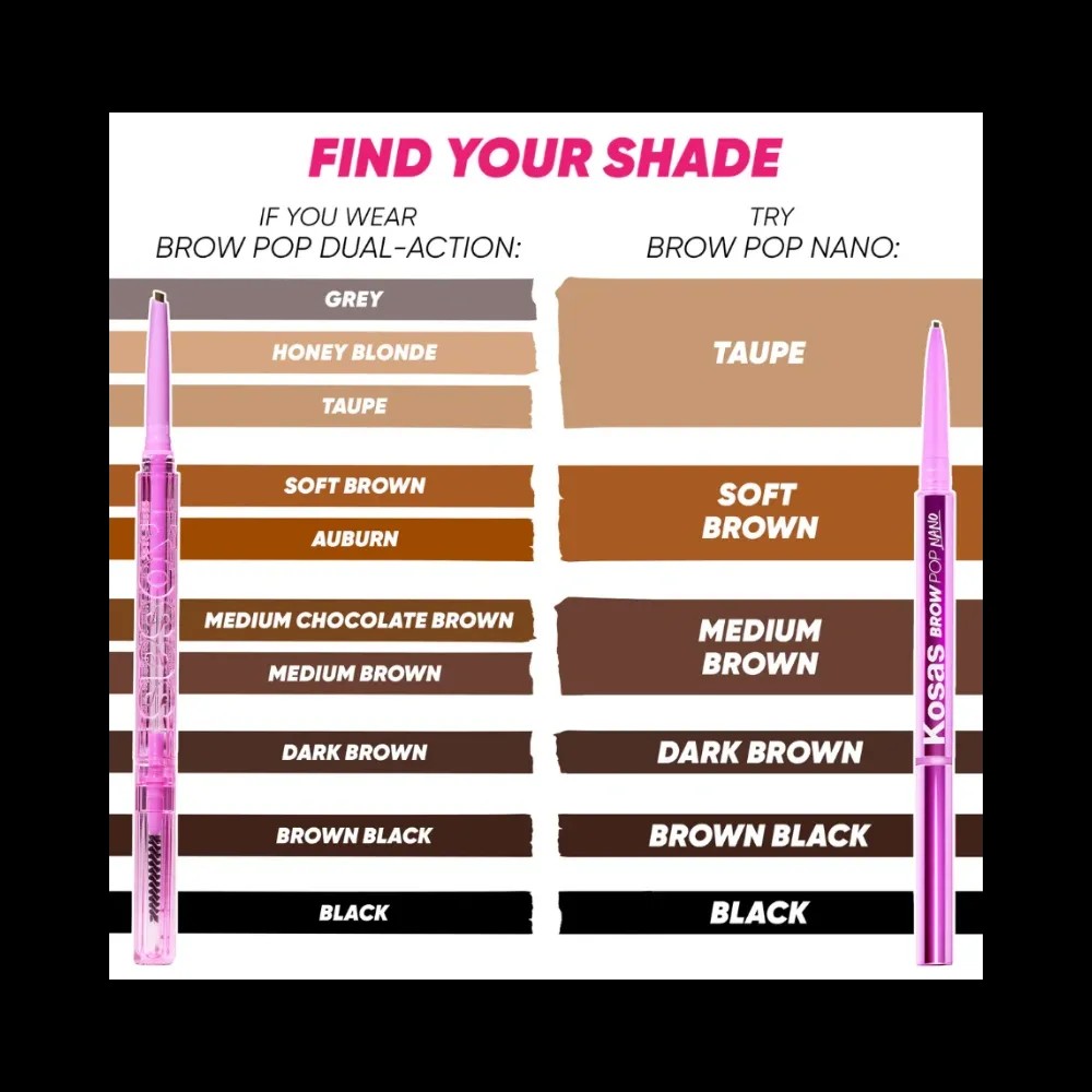 Kosas Cosmetics Brow Pop Nano "Black" - HypeFly India View 5