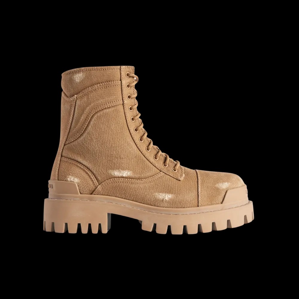 Balenciaga Combat Strike Boot In Brown - HypeFly India View 1
