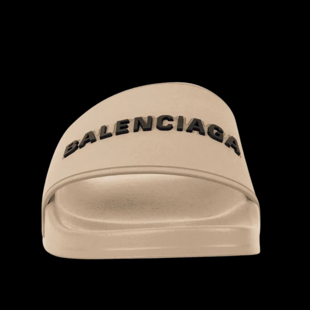 Balenciaga Pool Slide Sandal In Beige - HypeFly India View 2