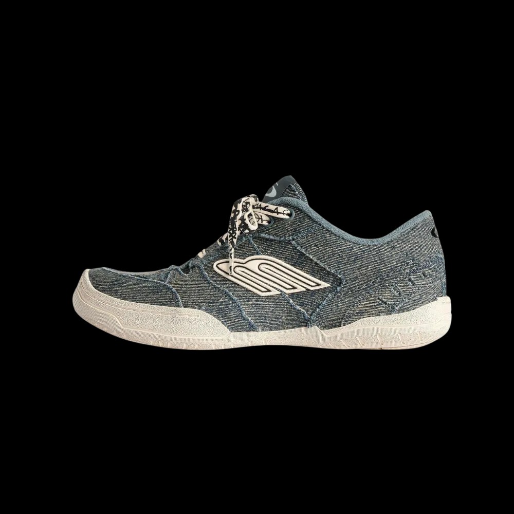 Balenciaga Hamptons Denim Sneaker In Off White - HypeFly India View 3