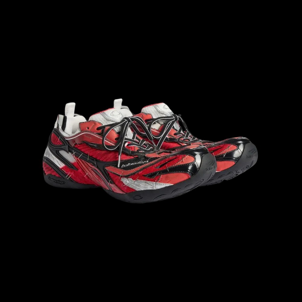 Balenciaga Soleless Sneaker In Red - HypeFly India View 5