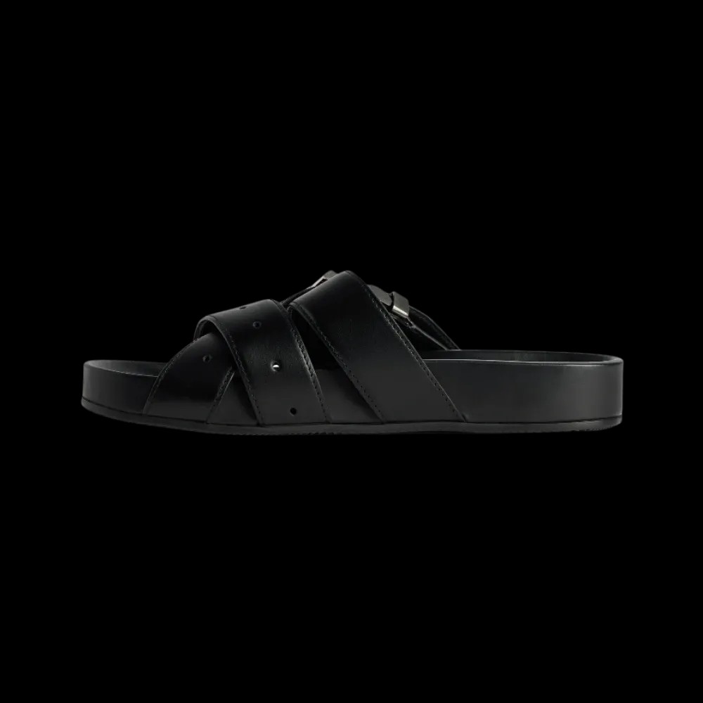 Balenciaga Belt Mule In Black - HypeFly India View 3