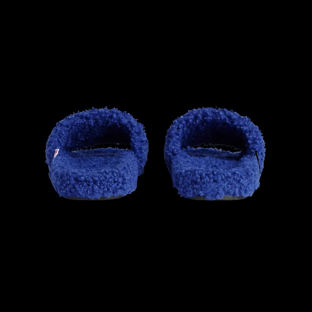 Balenciaga NBA Collaboration Furry Open Mule In Blue - HypeFly India View 2