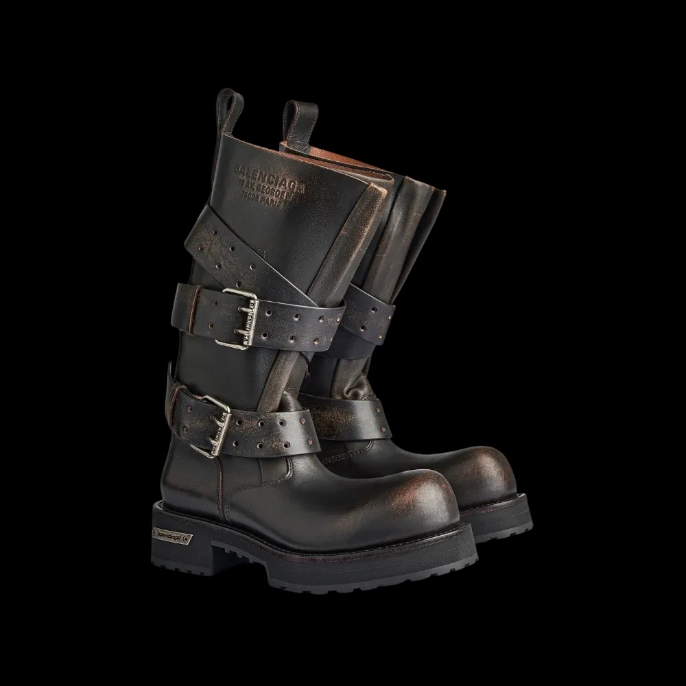 Balenciaga Venom High Boot In Brown - HypeFly India View 5