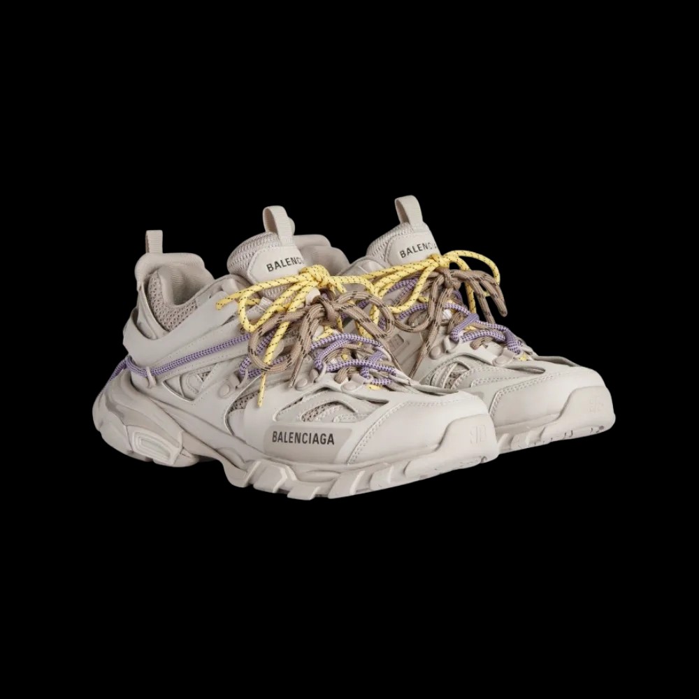 Balenciaga Track Trail Laces Sneaker In Taupe - HypeFly India View 5