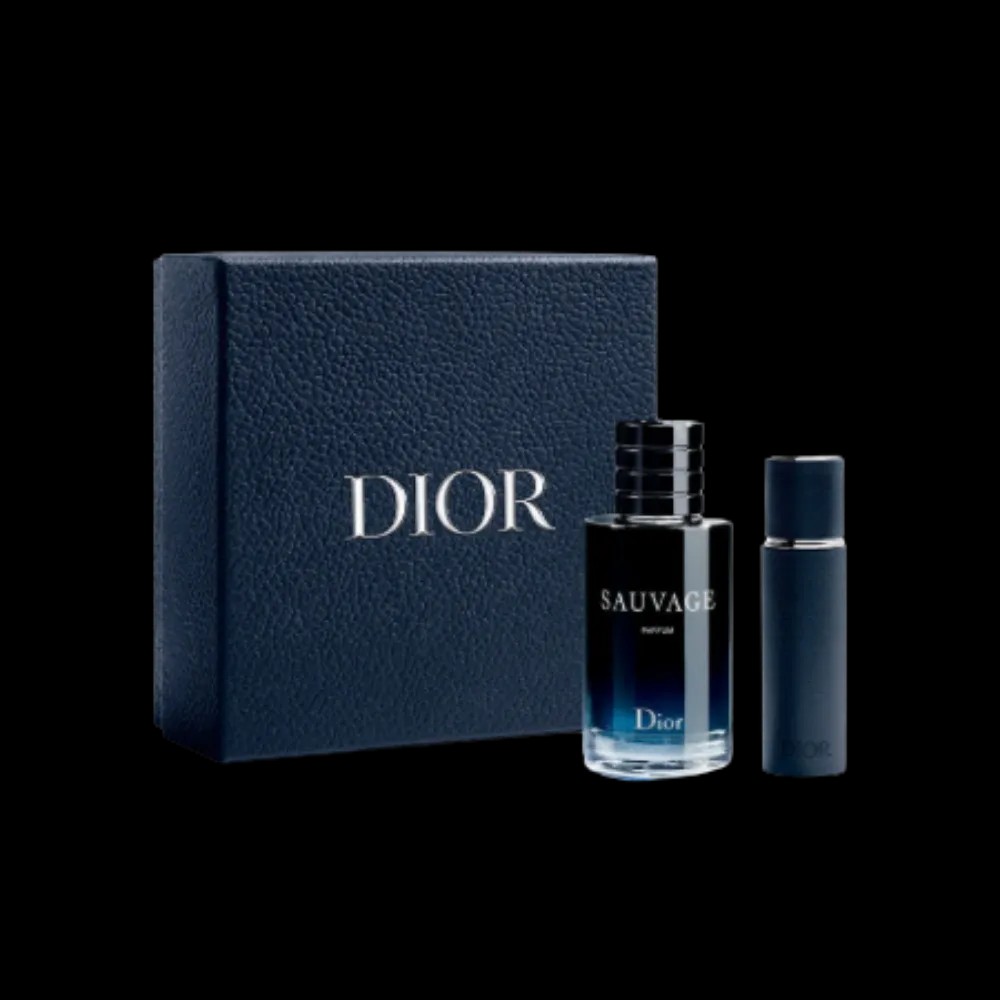 Dior Sauvage Parfum Gift Set - Limited Edition Parfum And Travel Spray - HypeFly India View 2