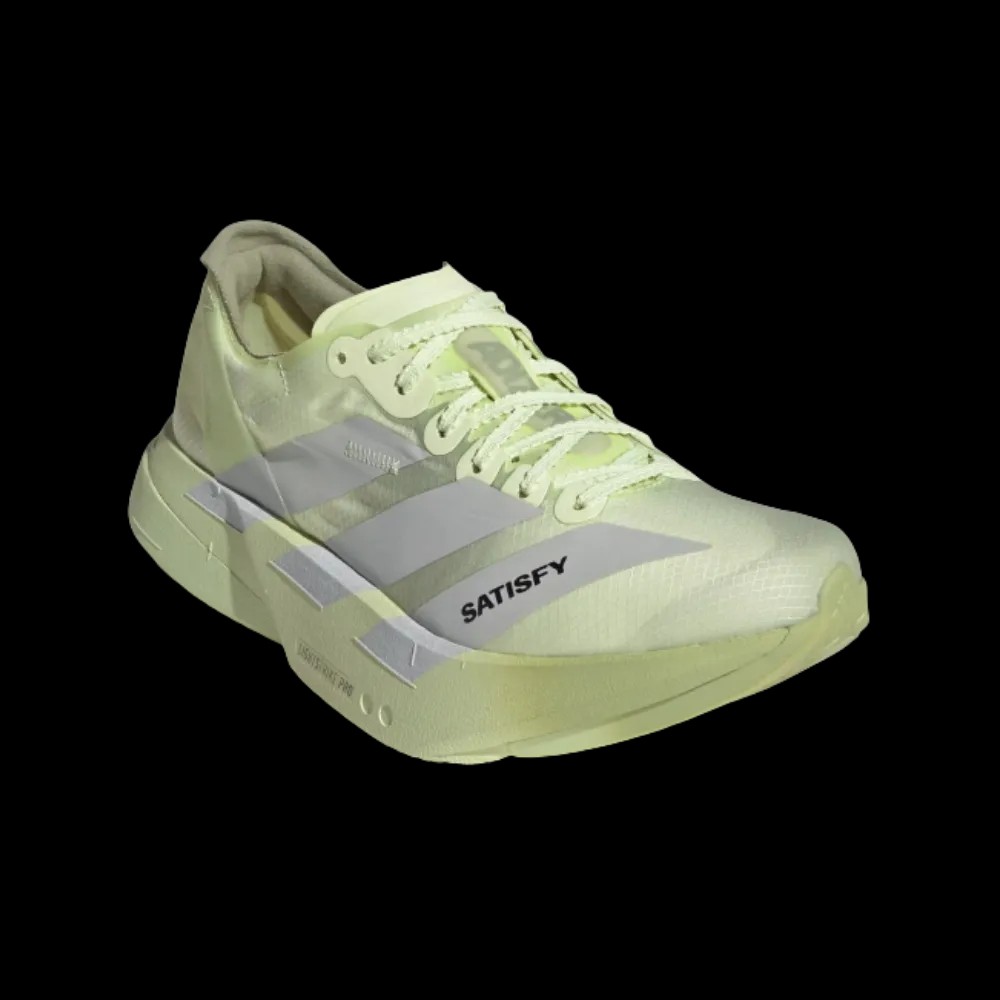 Satisfy x Adidas Adizero Adios Pro 4 'Tent Green' - HypeFly India View 5