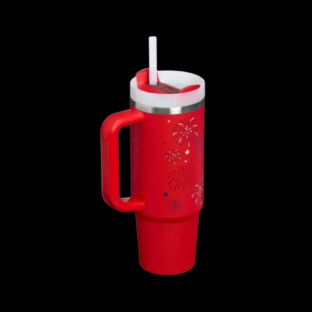 Stanley Quencher H2 0 Flowstate Tumbler Chili Red Fireworks 30 OZ - HypeFly India View 2